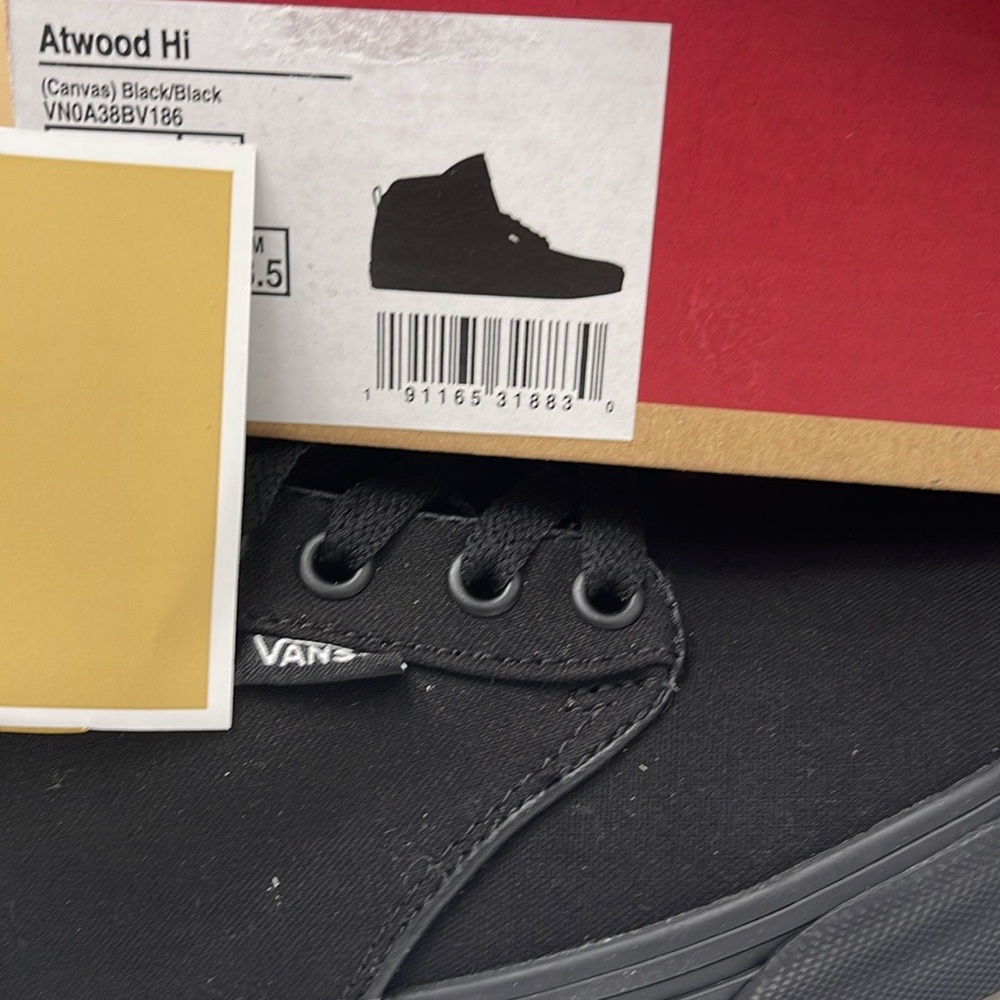 Vans Men’s Black High-Top Sneakers Atwood Hi (Canvas) Black/Black
VN0A38B… - Picture 15 of 16